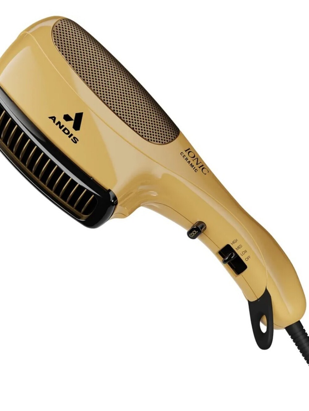 Andis Yellow Ionic Ceramic Hair Dryer-1875 Watt Hand Held Styling Tool